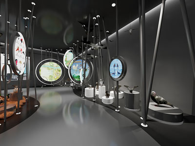 工业风loft鸟类展厅展览