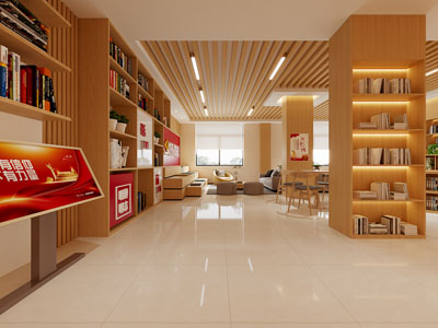 现代党建书屋 阅览室 图书馆