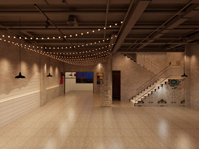 工业风loft管道天花吊顶