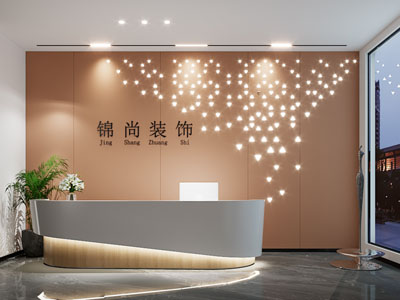 现代公司大厅前台接待