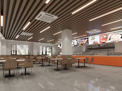 现代饭店餐馆 食堂