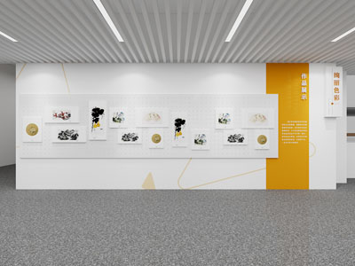 现代展厅展览墙