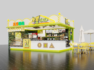 现代奶茶店