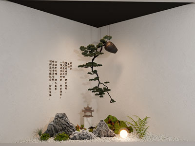 新中式室内景观园艺小品