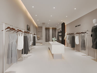 现代女装专卖店 服装店