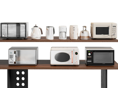现代烤箱 微波炉 热水壶 厨房电器