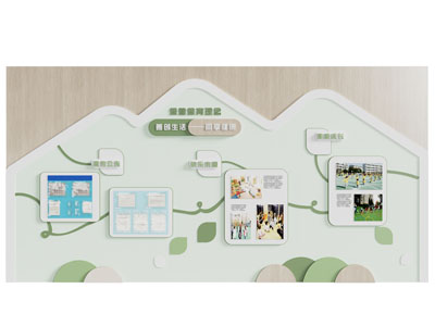 现代儿童保健保育文化墙