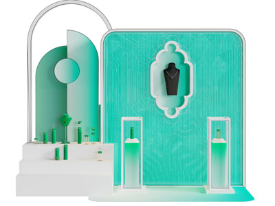 现代美陈 珠宝首饰展览展示
