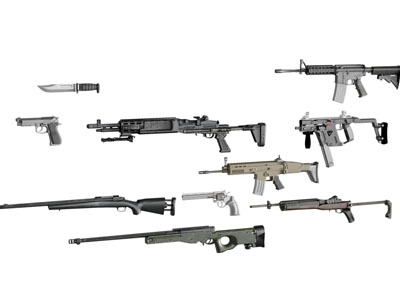 现代狙击枪 手枪 机关枪 冲锋枪 武器