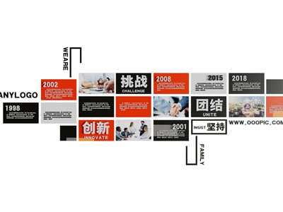 现代企业文化墙 展览展示墙