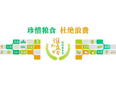 现代珍惜粮食宣传背景墙