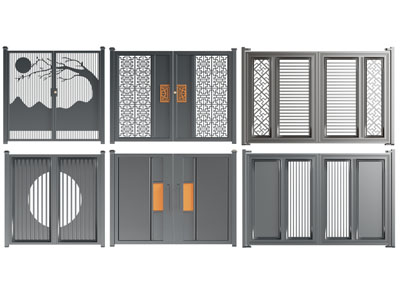新中式别墅庭院铁艺大门