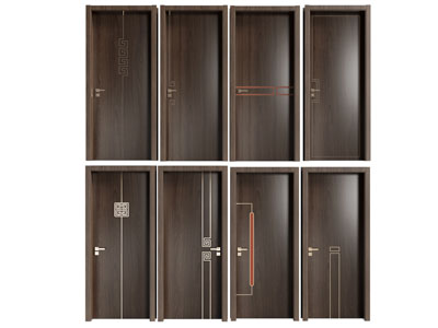新中式木门 房门 平开门