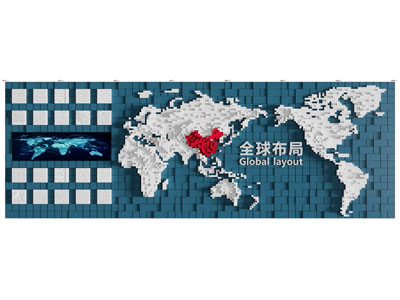 现代企业文化墙 展览展示墙