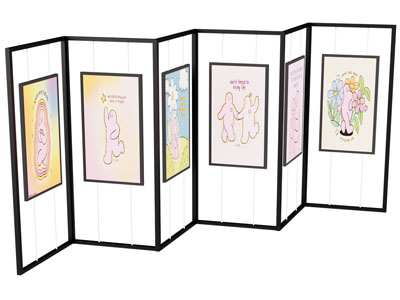 现代画展展架 画架 展示架