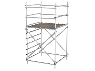现代钢架 脚手架 五金件 登高架 施工器材