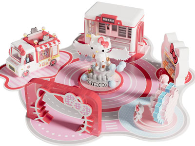 现代卡通场景 美陈 Kitty展厅展览