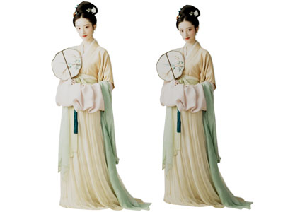 现代身穿汉服的女子 女人