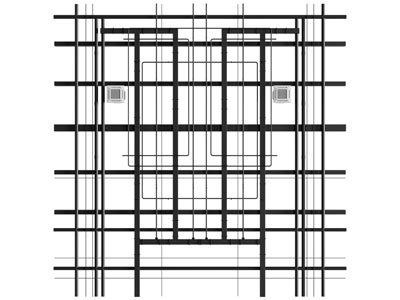 现代管道天花吊顶