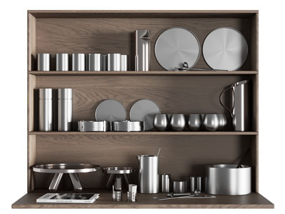 现代不锈钢餐具组合 厨房用品