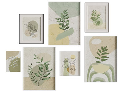 现代植物装饰挂画
