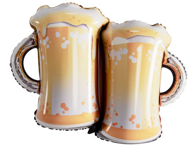 现代啤酒杯logo 气球啤酒杯