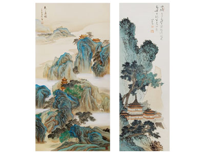 新中式山水装饰挂画