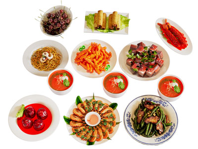 现代炒菜 红烧狮子头 食物中餐组合 菜品