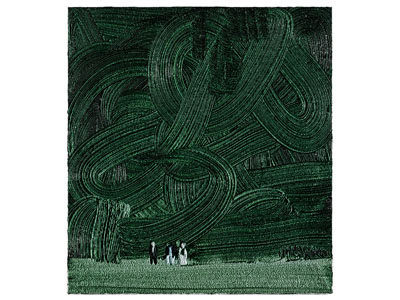 现代装饰挂画 肌理画