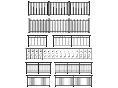 现代铁艺栏杆 围栏 护栏