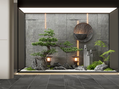 新中式室内景观