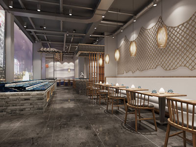 新中式饭店餐厅