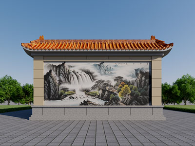 仿古照壁 景墙