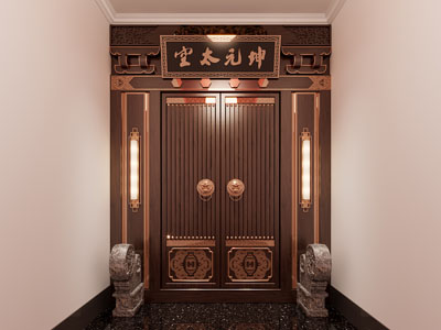 中式庭院门