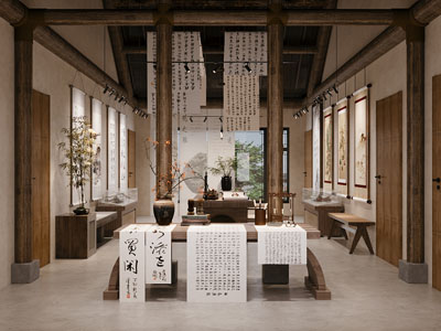 中式书法展厅