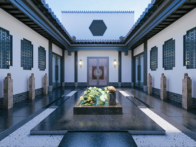 中式古建庭院