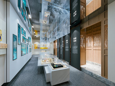 新中式其他展厅 文化展厅