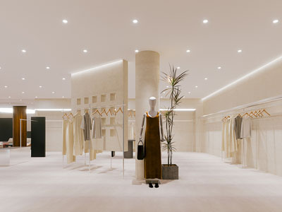 侘寂风服饰鞋帽 女装专卖店