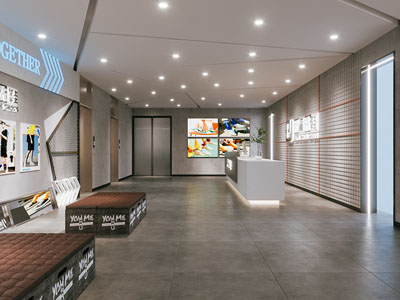 现代运动鞋专卖店