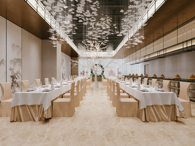 现代酒店宴会厅 就餐区