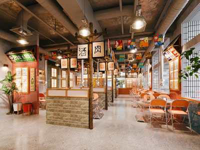 工业风韩式烤肉店