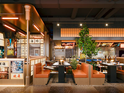 工业风烤肉店 朋克 烤肉店 烧烤店 炫酷餐厅