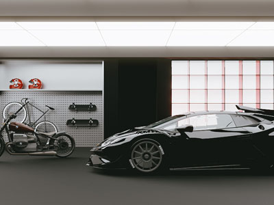现代工业车类展厅 汽车 车库 车