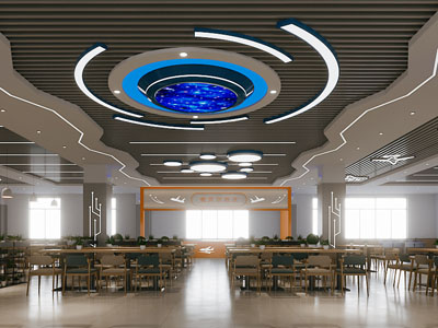 现代食堂 学生餐厅 员工