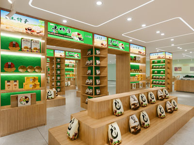现代新中式土特产专卖店 商业空间