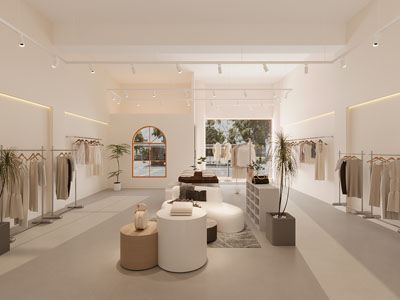 现代服装店 女装店 服装箱包店