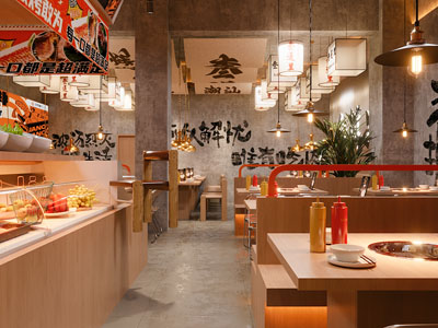 工业风烤肉店