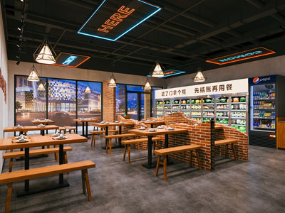工业风烤肉店