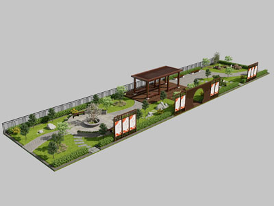 新中式公园景观