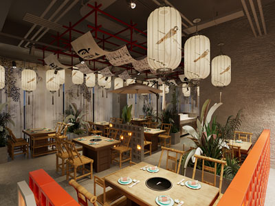 新中式火锅店